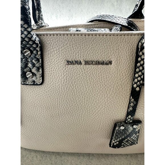 Dana Buchman Purse Snake Animal Print Trim Faux Leather - Picture 3 of 16